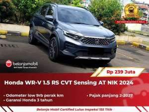 Jual bekas GARANSI 5THHonda WR-V WRV WR V 1.5 RS CVT Sensing 20242025,lokasi di Jakarta Selatan