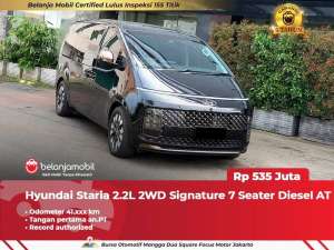 Jual bekas GARANSI 5THHyundai Staria 2.2L 2WD Signature AT Hitam 2022 2023,lokasi di Jakarta Barat