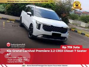 Jual bekas GARANSI 5THKia Grand Carnival Premiere 2.2 7 Seater 20242025,lokasi di Jakarta Timur