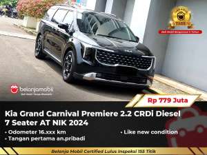 Jual bekas GARANSI 5THKia Grand Carnival Premiere 2.2 7 Seater 20242025,lokasi di Tangerang Selatan Kota
