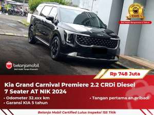 Jual bekas GARANSI 5TH Kia Grand Carnival Premiere 2.2 Diesel 7 Seat 20242025,lokasi di Depok Kota