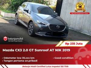 Jual bekas GARANSI 5THMazda CX-3 CX3 CX 3 2.0 GT Sunroof 20192020,lokasi di Jakarta Pusat