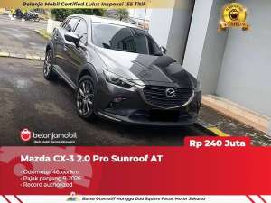 Jual bekas GARANSI 5THMazda CX-3 CX3 CX 3 2.0 Pro Sunroof AT 20202021,lokasi di Depok Kota