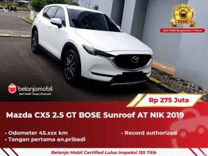 Jual bekas GARANSI 5THMazda CX-5 CX5 CX 5 2.5 GT Grand Touring AT 2019 2020,lokasi di Jakarta Pusat