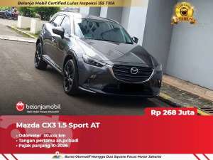 Jual bekas GARANSI 5THMazda CX-3 CX3 CX 3 1.5 Sport AT 2023 2024,lokasi di Jakarta Timur