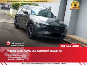 Jual bekas GARANSI 5THMazda CX-5 CX5 CX 5 AWD 2.5 Sunroof BOSE AT 20232024,lokasi di Jakarta Timur