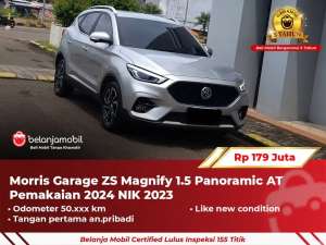Jual bekas GARANSI 5THMG Morris Garage ZS Magnify 1.5 Panoramic AT 20232024,lokasi di  ,Jakarta Selatan
