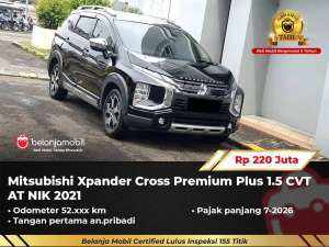 Jual bekas GARANSI 5THMitsubishi Xpander Cross Premium Plus 1.5 AT 20212022,lokasi di Tangerang Selatan Kota