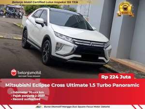 Jual bekas GARANSI 5THMitsubishi Eclipse Cross Ultimate 1.5 Turbo 2019 2020,lokasi di Jakarta Utara