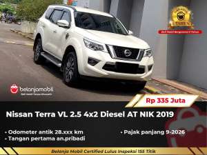 Jual bekas GARANSI 5THNissan Terra VL 2.5 4x2 Diesel AT 20192020,lokasi di Tangerang Kota
