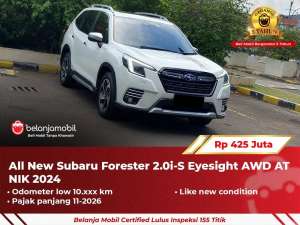 Jual bekas GARANSI 5THSubaru Forester 2.0i-S Eyesight AWD AT 2024 2025,lokasi di Bekasi Kota