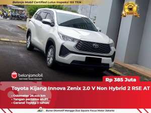 Jual bekas GARANSI 5THToyota Innova Zenix 2.0 V Non Hybrid 2 RSE 2025 2026,lokasi di Depok Kota
