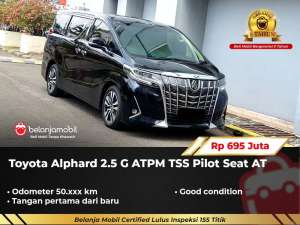 Jual bekas GARANSI 5THToyota Alphard 2.5 G ATPM TSS Pilot Seat AT 20212022,lokasi di Tangerang Kota