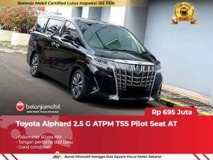 Jual bekas GARANSI 5THToyota Alphard 2.5 G ATPM TSS Pilot Seat AT 2021 2022,lokasi di Jakarta Pusat