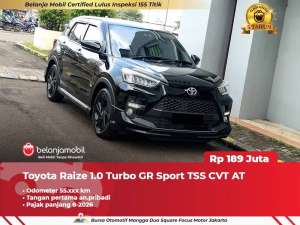 Jual bekas GARANSI 5THToyota Raize 1.0 Turbo GR Sport TSS AT 20222023,lokasi di Tangerang Kab.
