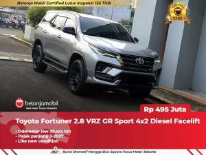 Jual bekas GARANSI 5THToyota Fortuner 2.8 VRZ GR Sport 4x2 Diesel 2023 2024,lokasi di Jakarta Selatan