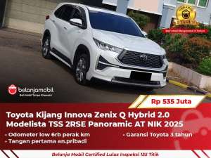 Jual bekas GARANSI 5TH Toyota Innova Zenix Q Hybrid 2.0 Modelista TSS 20252026,lokasi di Jakarta Selatan
