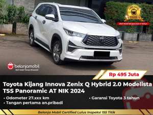 Jual bekas GARANSI 5TH Toyota Innova Zenix Q Hybrid 2.0 Modelista TSS 20242025,lokasi di Tangerang Selatan Kota
