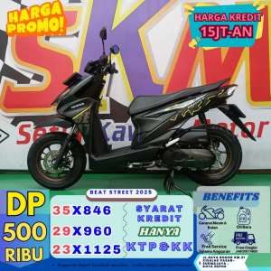 Jual bekas gebyar DP 500 bisa bawa plng MTR beat street 2024 cash credt,lokasi di Jakarta Timur