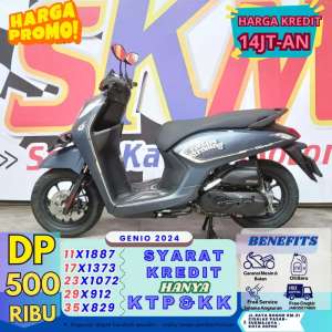 Jual bekas gebyar DP 500 proses KTPKK Genio 2024 cash credt,lokasi di Bekasi Kota