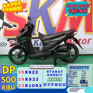 Jual bekas GEBYAR DP 500K Honda beat deluxe th 2024 cashcrdit,lokasi di Depok Kota