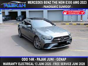 Jual bekas Genap Odo13k BUNGA4 WARANTY ON TAXJUNI Mercedes BENZ E300 AMG 2023,lokasi di Tangerang Selatan Kota