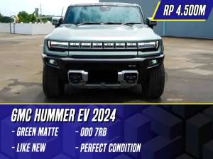 Jual bekas GMC Hummer EV 2024 Green Matte Hijau Electric Listrik Humer,lokasi di Jakarta Selatan