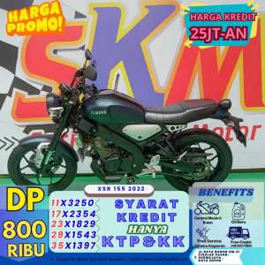Jual bekas hanya bayar 800 bisa punya motor cc 155 xsr 2022 cash crdt,lokasi di  ,Bogor Kab.