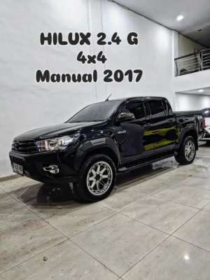 Jual bekas HILUX 2.4 G 4x4 Manual 20172018 hitam toyota,lokasi di Medan Kota