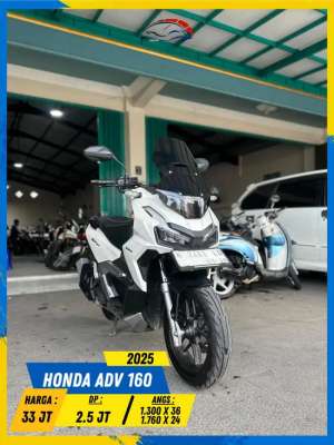 Jual bekas HONDA ADV 160 2025 BARANG WOKEE MASZEHH HIKMAH MOTOR KEPUH MALANG,lokasi di Batu Kota