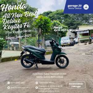 Jual bekas Honda All New Beat Deluxe 110cc Cbs Iss Esp Fi Keylles Tahun 2025,lokasi di Jakarta Selatan