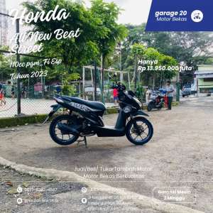Jual bekas Honda All New Beat Street 110cc PgmFi Esp Tahun 2023,lokasi di Jakarta Pusat