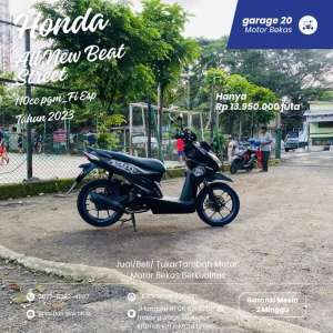 Jual bekas Honda all new beat street 110cc pgm fi tahun 2023,lokasi di Jakarta Timur
