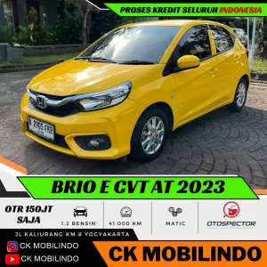 Jual bekas Honda All New Brio E CVT Matic 2021 Plat AA DP minim Kredit Murah Agya,lokasi di Sleman Kab.