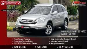 Jual bekas Honda All New CRV 2.0 I-VTEC Facelift NIK 2011,lokasi di Jakarta Utara