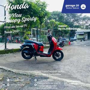 Jual bekas Honda All New Scoopy 110cc Cbs Iss Esp Fi Tahun 2021,lokasi di Jakarta Timur