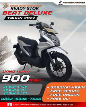 Jual bekas HONDA BEAT DELUXE TAHUN 2022 DP MULAI 900 RIBU,lokasi di Bekasi Kota