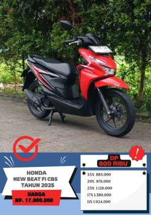 Jual bekas Honda Beat Fi CBS 2025DP 800 Ribu,lokasi di Jakarta Timur
