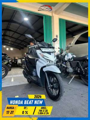 Jual bekas HONDA BEAT NEW 2024 MONGGO GASS BOLOH HIKMAH MOTOR KEPUH MALANG,lokasi di Batu Kota