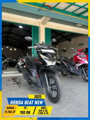 Jual bekas HONDA BEAT NEW 2025 NEGO SAMPE DEAL MASZEHH HIKMAH MOTOR KEPUH MALANG,lokasi di Malang Kota