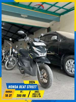 Jual bekas HONDA BEAT STREET 2024 MANTAP MASZEHH HIKMAH MOTOR KEPUH MALANG,lokasi di Malang Kota