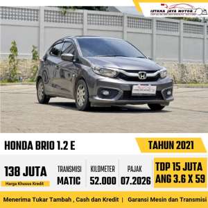 Jual bekas HONDA BRIO 1.2 E 2021,lokasi di Jakarta Barat