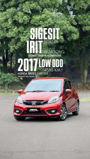 Jual bekas Honda Brio 1.2 RS CVT 2017,lokasi di Bandung Kota