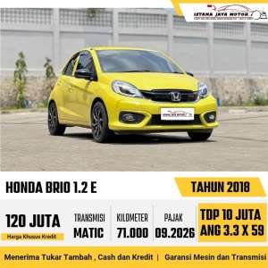 Jual bekas Honda Brio 2018,lokasi di Jakarta Barat