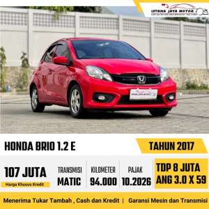Jual bekas Honda BrioE AT2017,lokasi di Jakarta Barat