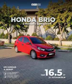 Jual bekas Honda Brio E Facelift 1.2 MT Thn 2019,lokasi di Serang Kota