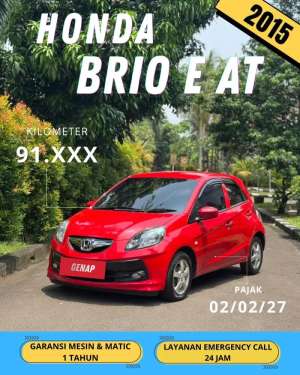 Jual bekas HONDA BRIO E SATYA 2015 AT MATIC GENAP,lokasi di  