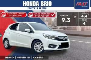 Jual bekas HONDA BRIO E SATYA 2020 1.2 AT KM.63RBPAJAK PANJANG,lokasi di Jakarta Selatan