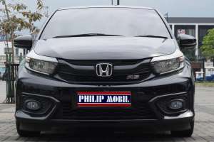 Jual bekas Honda Brio RS CVT 2019 Hitam KM 37rb Pajak Panjang Istimewa,lokasi di Tangerang Kota
