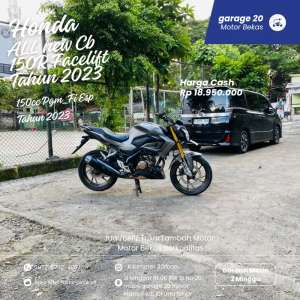 Jual bekas Honda Cb 150R New Facelift PgmFi Tahun 2023 PAJAK off,lokasi di Jakarta Selatan